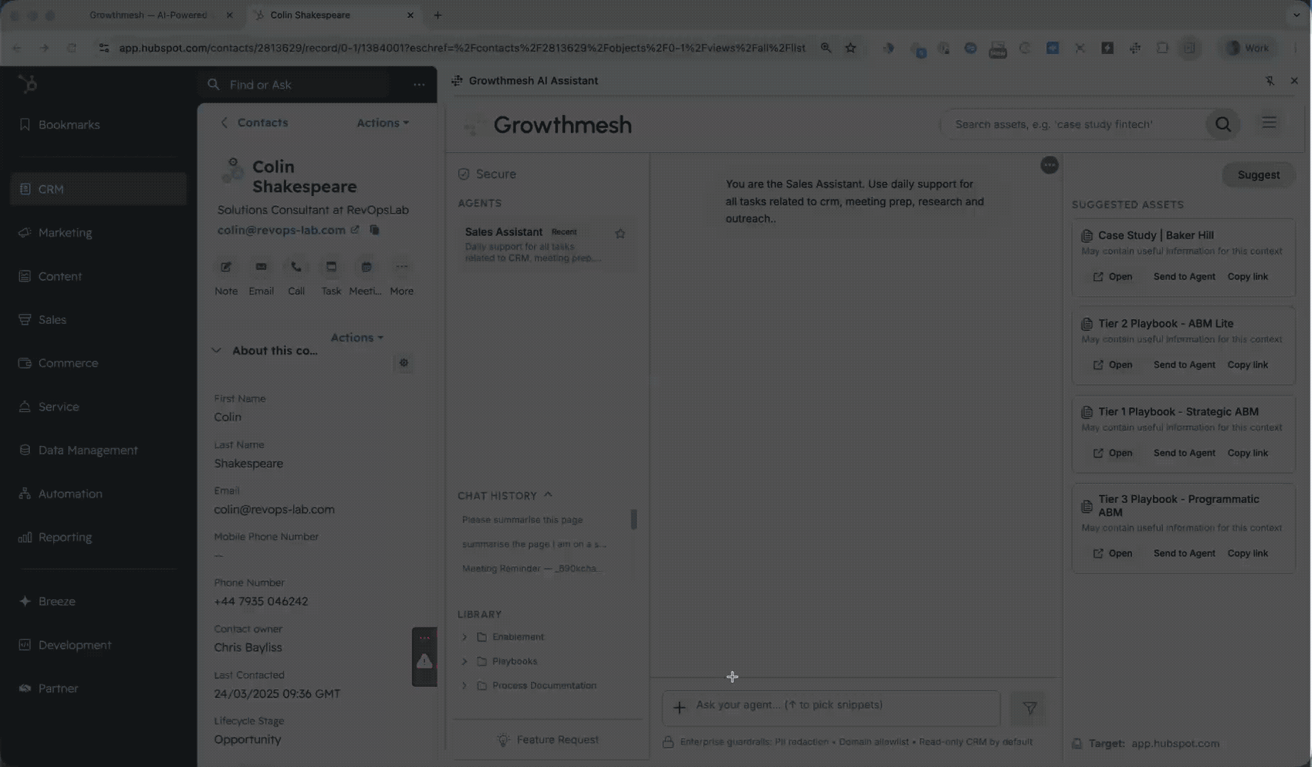 Growthmesh Context-Aware Assistant